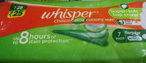 Whisper Choice Aloe Cottony Soft