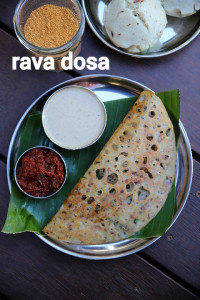 Onion Rava Dosa + Puri