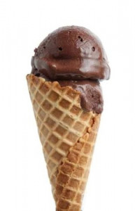 Real choco cone ice cream