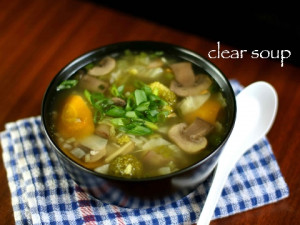 Mix veg clear soup