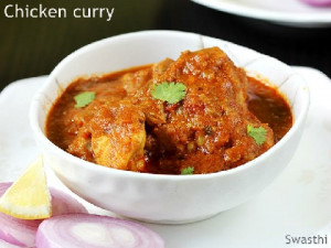 Chicken Curry +3 chapati,salad,papad