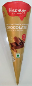 Chocolate Cashewal Cone Ice Cream