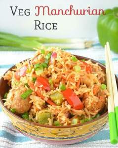 Veg manchurian rice Full