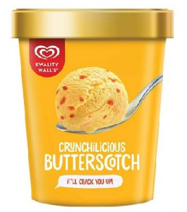 butterscotch ice cream tub