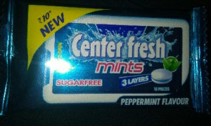 Center Fresh Mints Peppermint Flavor